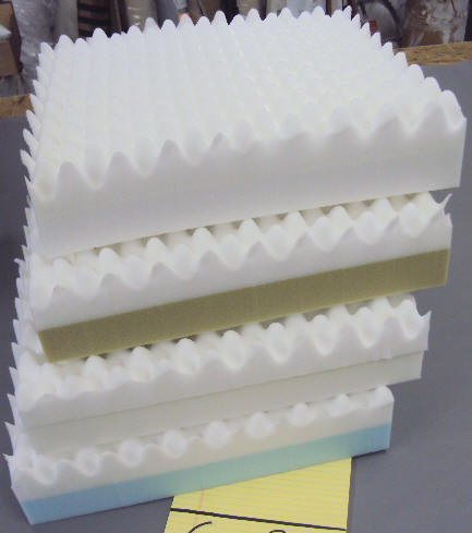 Foldable Egg Crate Foam Pad For Lightweight Protection - Multicolor