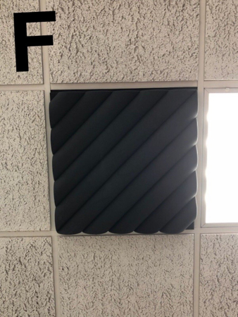 Picture of Stylish Ceiling Tiles- With Wood Base