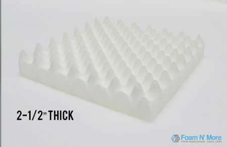 Foam Bed Topper Eggcrate 2.5" thick