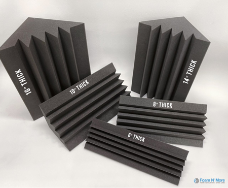 bass absorbers noise control with size