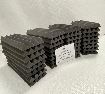 Picture of Acoustic Foam Small Wedge OR Pyramid Tiles