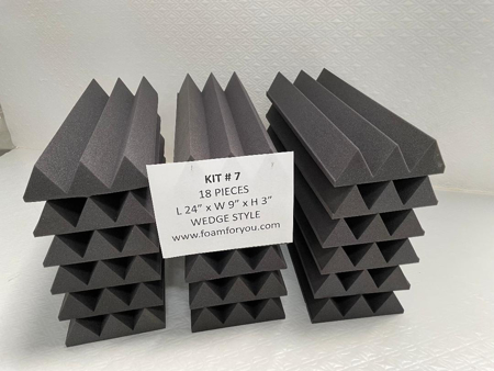 Picture of Acoustic Foam Small Wedge OR Pyramid Tiles