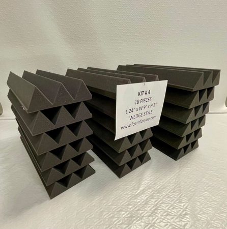 Picture of Acoustic Foam Small Wedge OR Pyramid Tiles