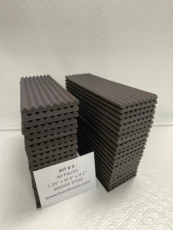 Picture of Acoustic Foam Small Wedge OR Pyramid Tiles
