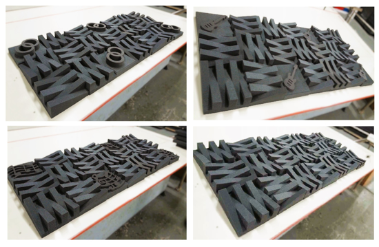 Picture of Acoustic Stylish Interlocked Wedge Tiles