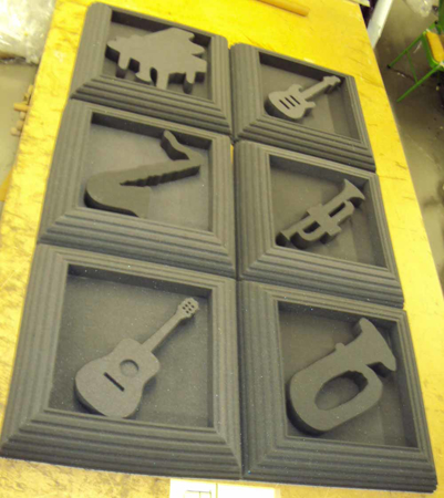 Picture of Acoustic Music Tiles with Foam Columns