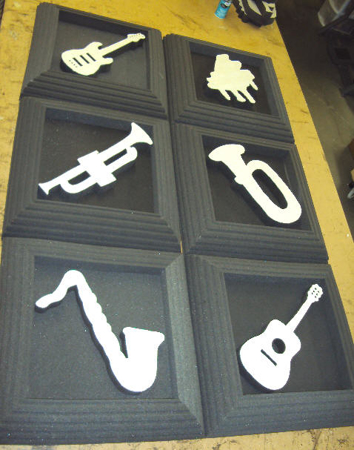 Picture of Acoustic Music Tiles with Foam Columns