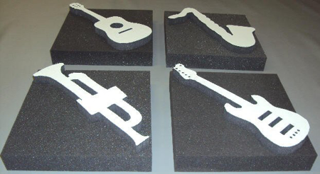 Picture of Acoustic Music Tiles with Foam Columns