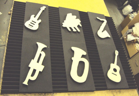 Picture of Acoustic Music Tiles with Foam Columns
