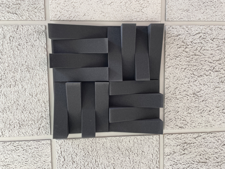 Picture of Stylish Ceiling Tiles- With Wood Base