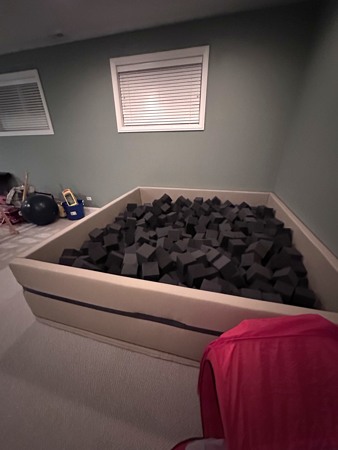 foam pit 8ft x 8ft